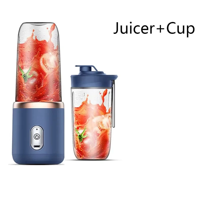 Electric Portable Juicer Blender 400ml USB Charging Fruit Smoothie Maker for Lemon Orange - Compact Juicing Cup Smoothie Blender