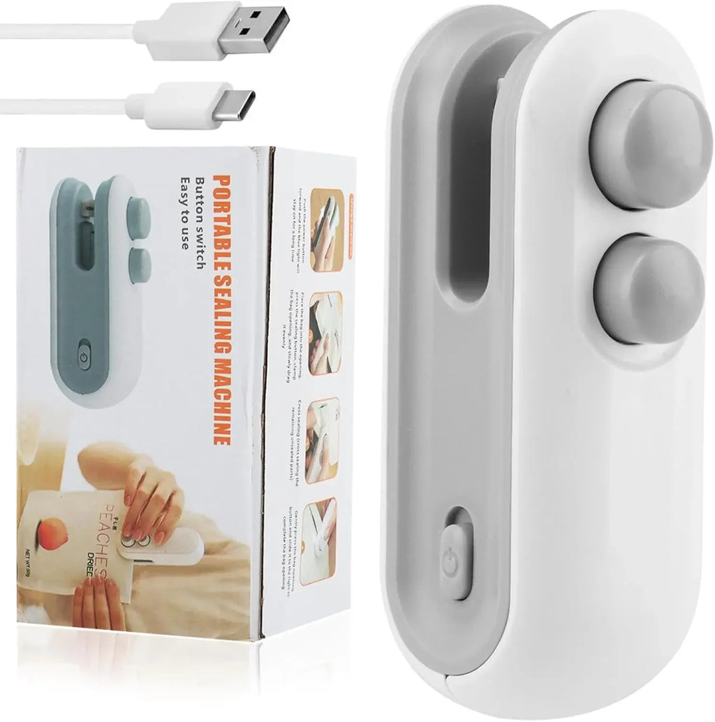 USB  Portable Mini Sealer Sealer Snacks Home Use Rechargeable Sealer Vacuum Sealer Handheld Food Plastic Packaging Heat Sealer