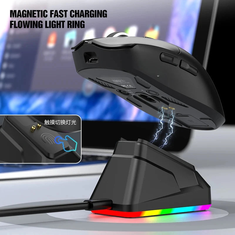New X11 Bluetooth Wireless Mouse Game Three-Mode E-Sports Laptop PAW311 Desktop Computer Lightweight Magnetic Charging