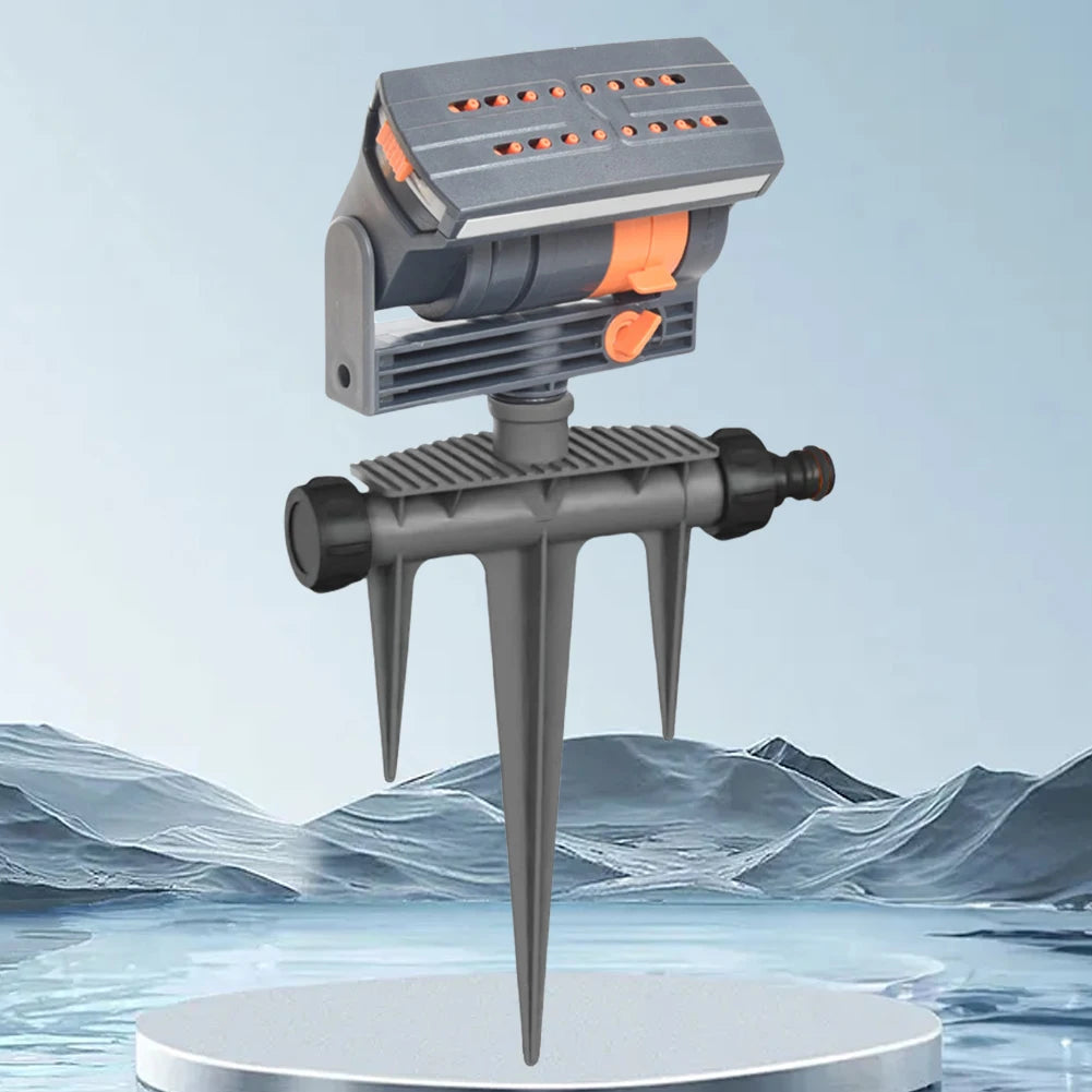 Oscillating Sprinkler Lawn Swing Sprinkler 16 Nozzles Garden Sprayer Adjustable Flow Watering Device for Plants Grasses Flowers