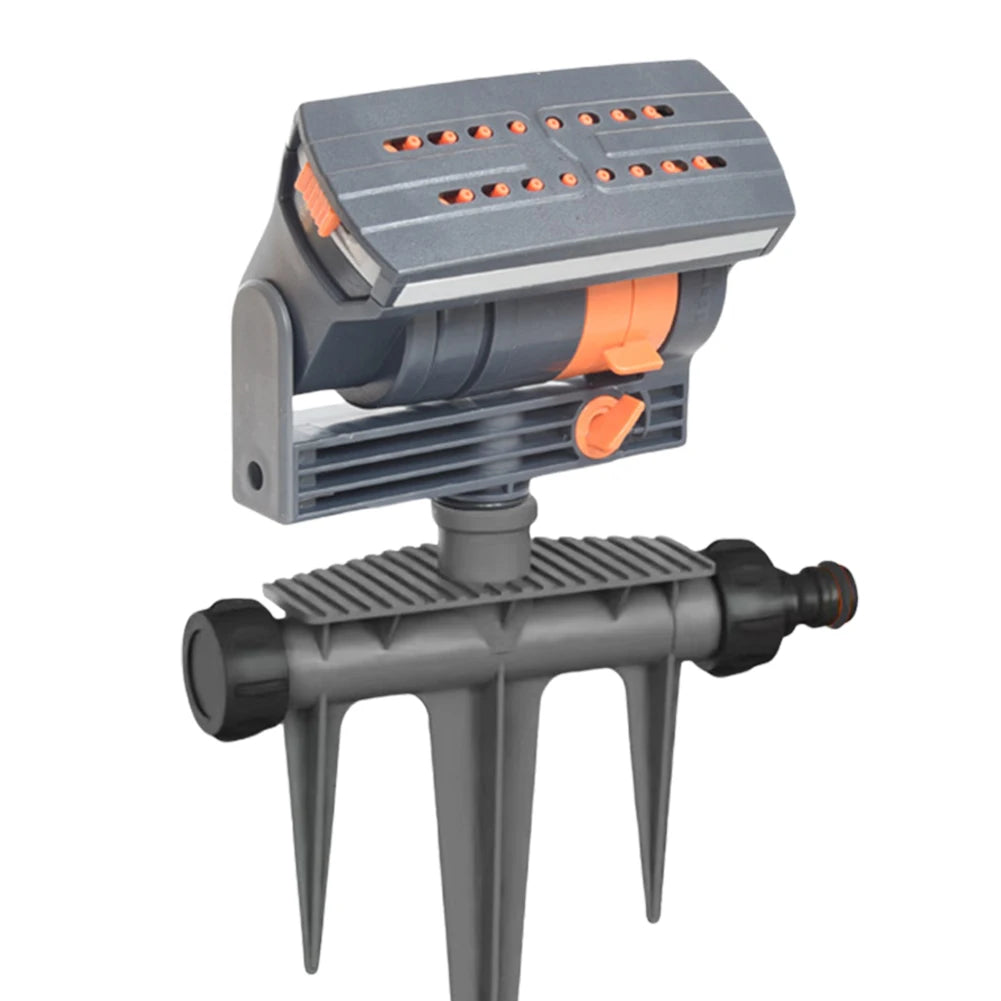 Oscillating Sprinkler Lawn Swing Sprinkler 16 Nozzles Garden Sprayer Adjustable Flow Watering Device for Plants Grasses Flowers